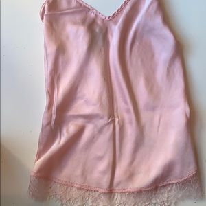 Pinko Satin light pink slip blouse